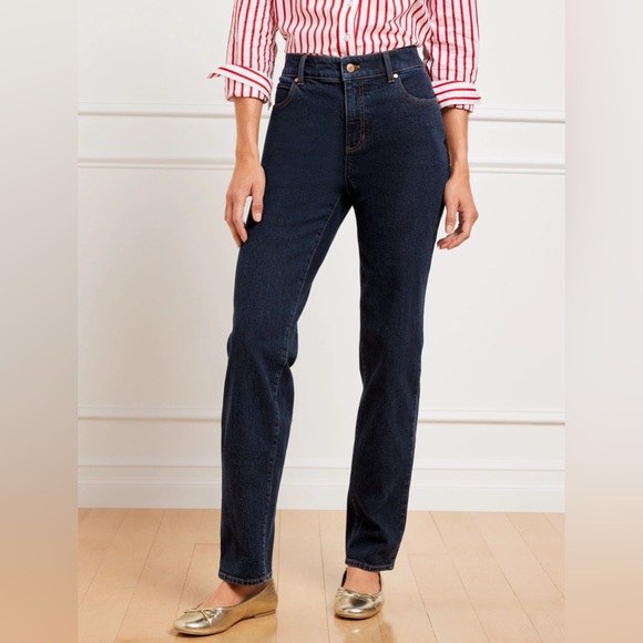 NWT Talbots High Waist Relaxed Jean In Michele Wash Size 14 - Picture 1 of 11